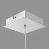Modern Crystal Tube Pendant Light Silver Finish LED Hanging Lamp for Luxury Interior Decor