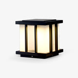 Modern Cube Solar Path Light Outdoor Waterproof Landscape Garden Pillar LED Lamp
