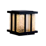 Modern Cube Solar Path Light Outdoor Waterproof Landscape Garden Pillar LED Lamp