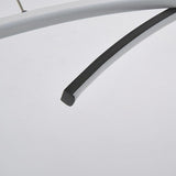 Modern Curve LED Pendant Lighting 2 Piece Set Aluminum Arc Ceiling Fixture for Kitchen Island
