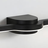 Modern Curved LED Bathroom Vanity Light with 3 Color Dimming Settings for Mirror Wall Mount