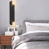 Modern Curved LED Metal Wall Sconce Nordic Black and Gold Iron Lighting for Bedroom and Living Room