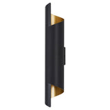 Modern Curved LED Metal Wall Sconce Nordic Black and Gold Iron Lighting for Bedroom and Living Room