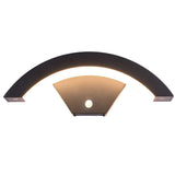Modern Curved LED Outdoor Wall Sconce Waterproof Aluminum Porch Downlight Fixture