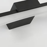 Modern Curved LED Vanity Light Bar Slim Bathroom Wall Sconce Fixture Matte Black or White Finish