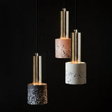 Modern Cylinder Concrete Pendant Light Nordic Industrial Cement Hanging Lamp for Kitchen Island