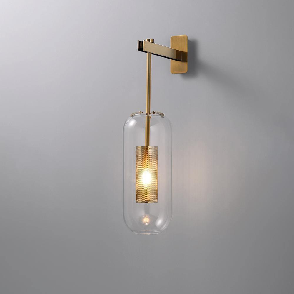 modern-cylinder-glass-wall-sconce-with-perforated-metal-cage-and-steel-accents-for-home-decor