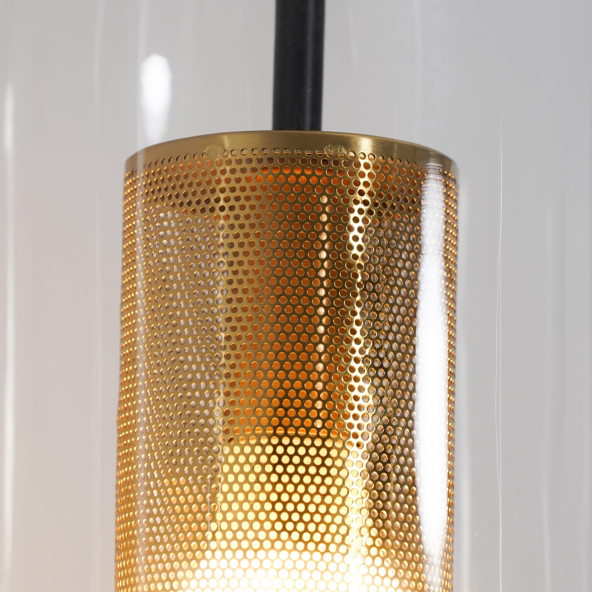 modern-cylinder-glass-wall-sconce-with-perforated-metal-cage-and-steel-accents-for-home-decor