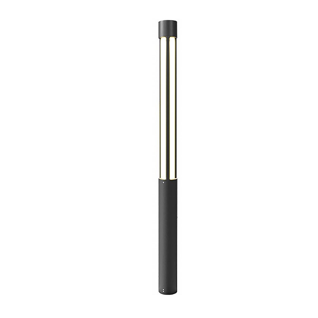 Modern Cylinder LED Outdoor Post Light Black IP54 Waterproof Garden Path Lighting Pole Lamp