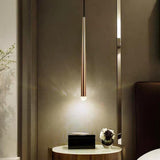 Modern Cylinder Pendant Lighting for Kitchen Island Metal and Acrylic LED Hanging Ceiling Lamp