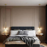 Modern Cylinder Pendant Lighting for Kitchen Island Metal and Acrylic LED Hanging Ceiling Lamp