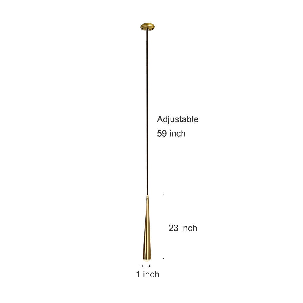 Modern Cylinder Pendant Lighting for Kitchen Island Metal and Acrylic LED Hanging Ceiling Lamp