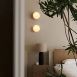 Modern Cylindrical Alabaster Wall Sconce LED Stone Wall Light Fixture for Indoor Decor