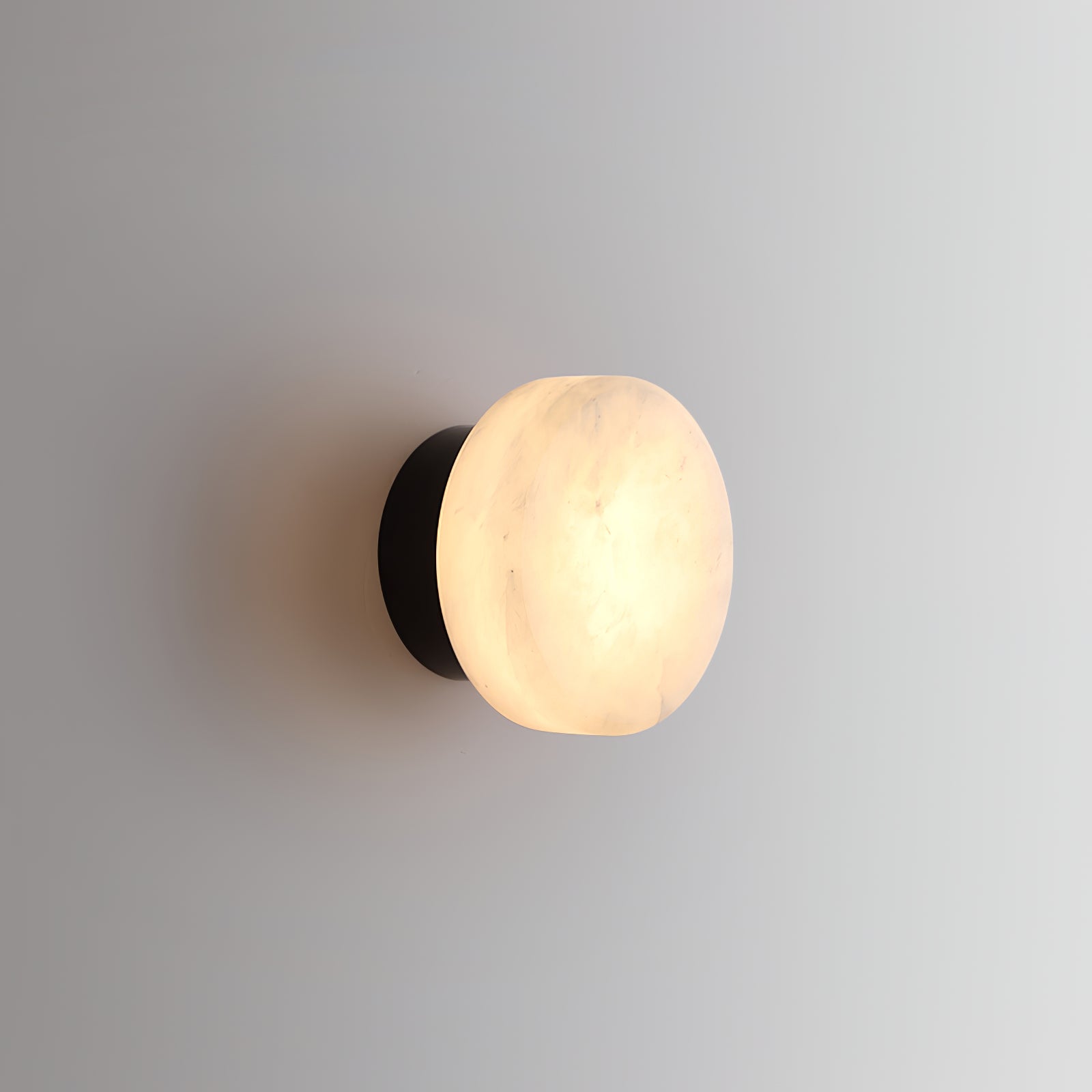 Modern Cylindrical Alabaster Wall Sconce LED Stone Wall Light Fixture for Indoor Decor