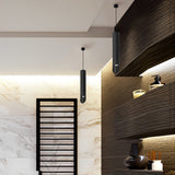 Modern Cylindrical Aluminum LED Pendant Light Nordic Tube Chandelier for Kitchen Island