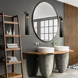 Modern Cylindrical Art Glass Plug In Wall Sconce Lighting with Metal Hardware for Bedroom and Living Room