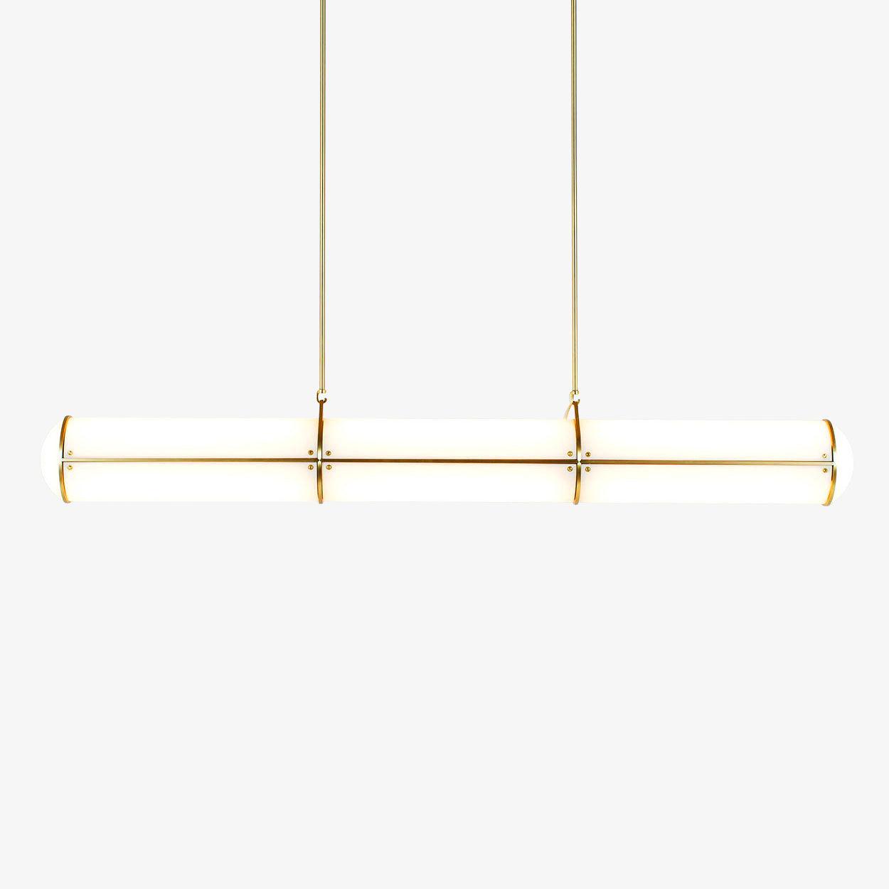 Modern Cylindrical Geometric LED Linear Pendant Light Modular Hanging Fixture