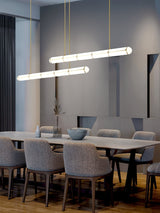 Modern Cylindrical Geometric LED Linear Pendant Light Modular Hanging Fixture