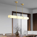 Modern Cylindrical Geometric LED Linear Pendant Light Modular Hanging Fixture