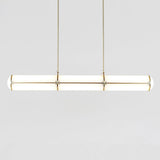 Modern Cylindrical Geometric LED Linear Pendant Light Modular Hanging Fixture