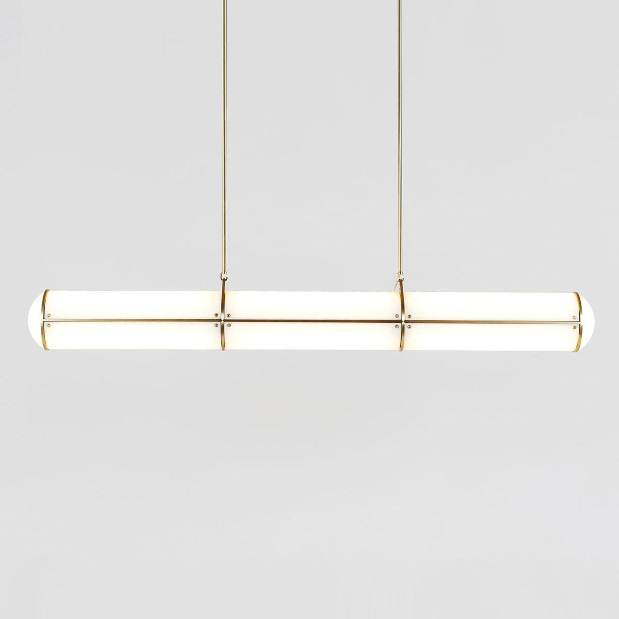 Modern Cylindrical Geometric LED Linear Pendant Light Modular Hanging Fixture