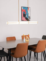 Modern Cylindrical Geometric LED Linear Pendant Light Modular Hanging Fixture
