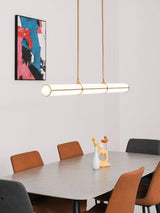 Modern Cylindrical Geometric LED Linear Pendant Light Modular Hanging Fixture