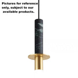 Modern Cylindrical Glass LED Pendant Light Industrial Metal Hanging Lamp for Kitchen Island