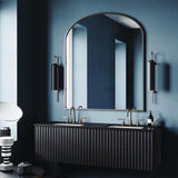 Modern Cylindrical Glass Wall Sconce Light Fixture with Mouth Blown Glass Shade