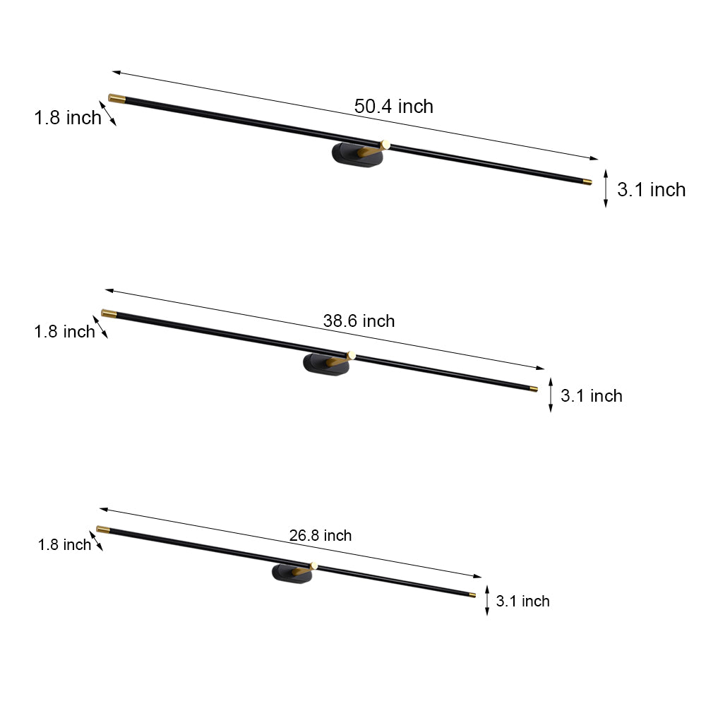 Modern Cylindrical LED Bathroom Vanity Light Bar with Indirect Lighting for Wall Mount