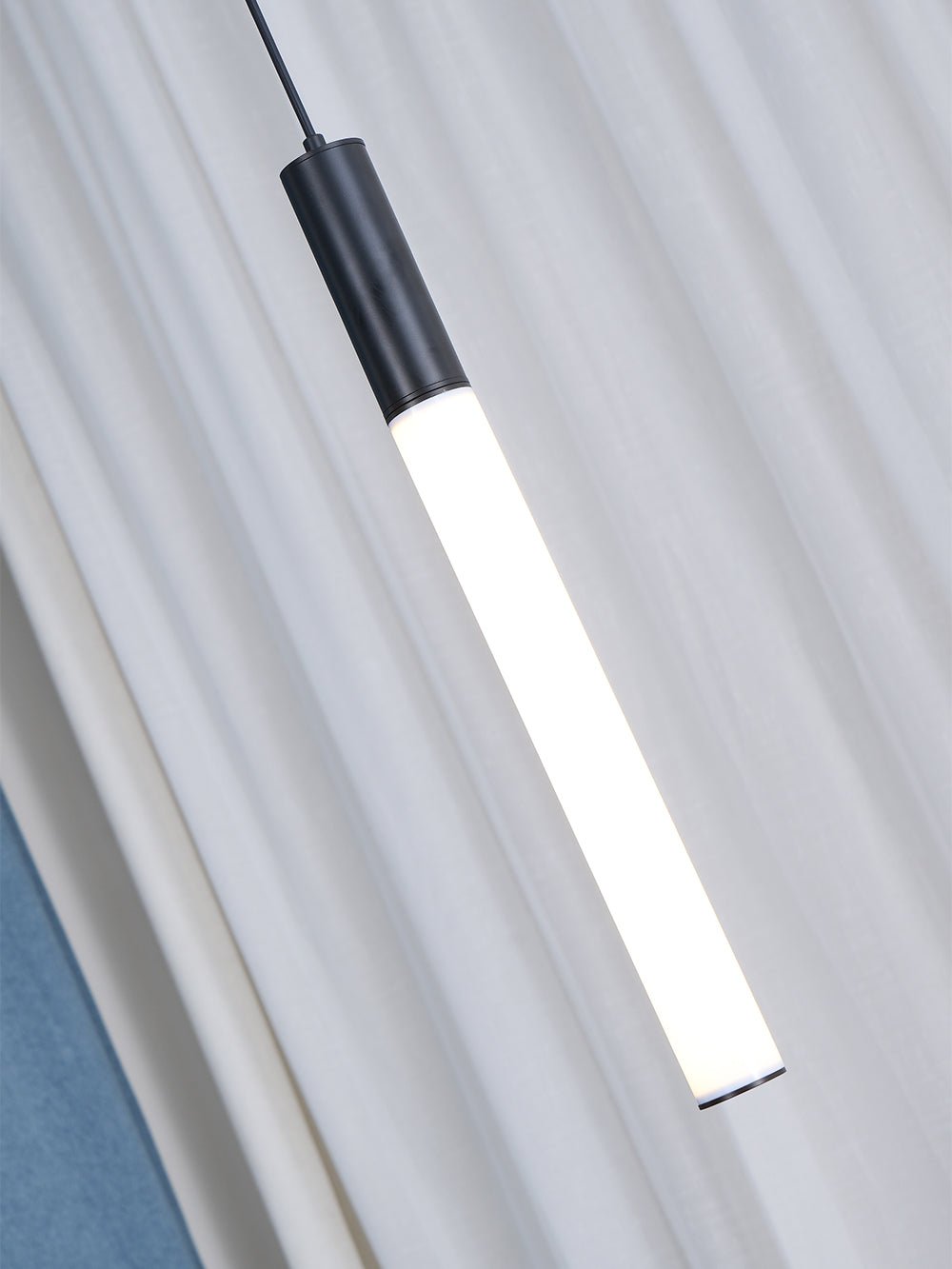 Modern Cylindrical LED Pendant Light Asymmetrical Aluminum Cluster Hanging Fixture for Dining Room