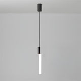 Modern Cylindrical LED Pendant Light Asymmetrical Aluminum Cluster Hanging Fixture for Dining Room