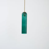 Modern Cylindrical Long Tube Glass Pendant Lamp Minimalist Hanging Ceiling Fixture