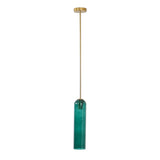 Modern Cylindrical Long Tube Glass Pendant Lamp Minimalist Hanging Ceiling Fixture