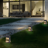 Modern Cylindrical Outdoor LED Lawn Lamp Waterproof Landscape Pathway Lighting
