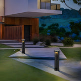 Modern Cylindrical Outdoor LED Lawn Lamp Waterproof Landscape Pathway Lighting