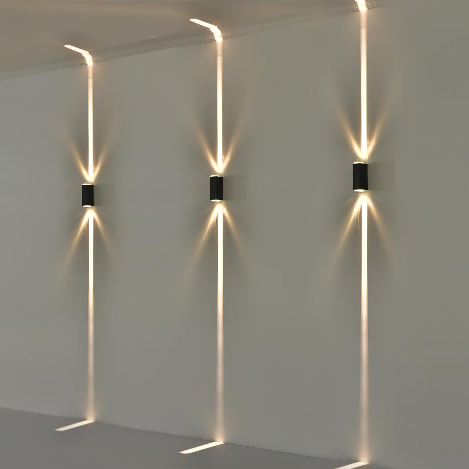 Modern Cylindrical Outdoor LED Wall Sconce Waterproof Aluminum Exterior Light for Porch and Garden
