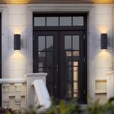 Modern Cylindrical Outdoor LED Wall Sconce Waterproof Aluminum Exterior Light for Porch and Garden