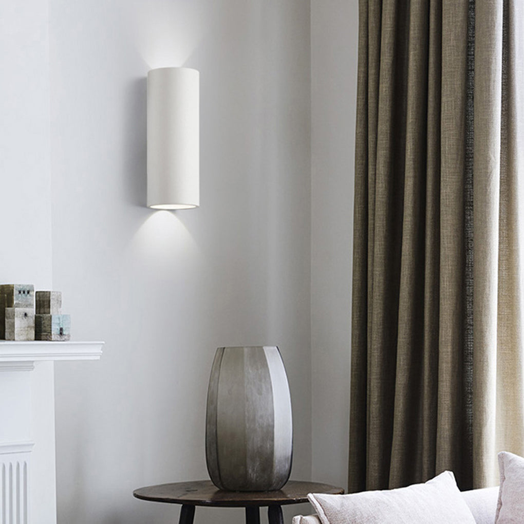 Modern Cylindrical Up and Down Wall Sconce Iron Indoor Light for Bedroom and Living Room