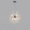 Modern Dandelion Crystal Globe Chandelier LED Metal Pendant Ceiling Light Fixture