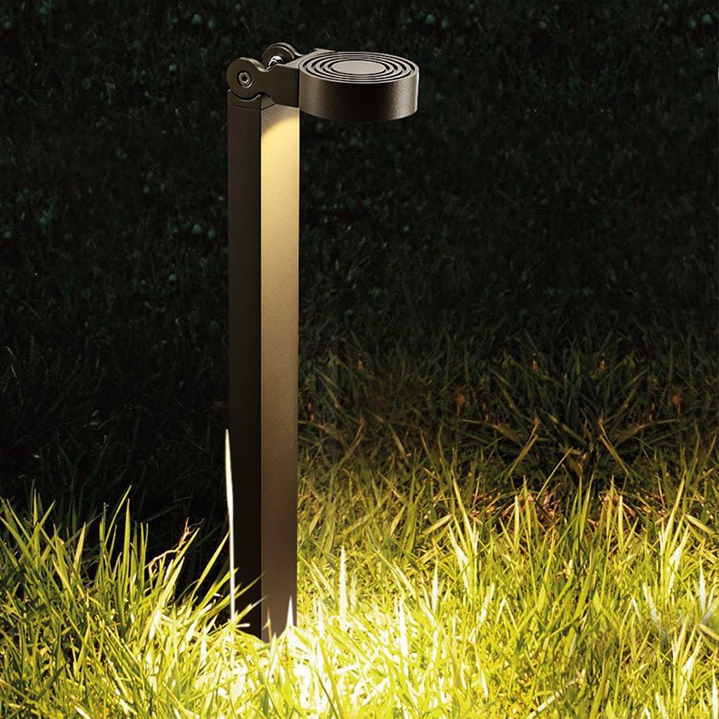 Modern Dark Gray Waterproof LED Outdoor Garden Path Light for Landscape
