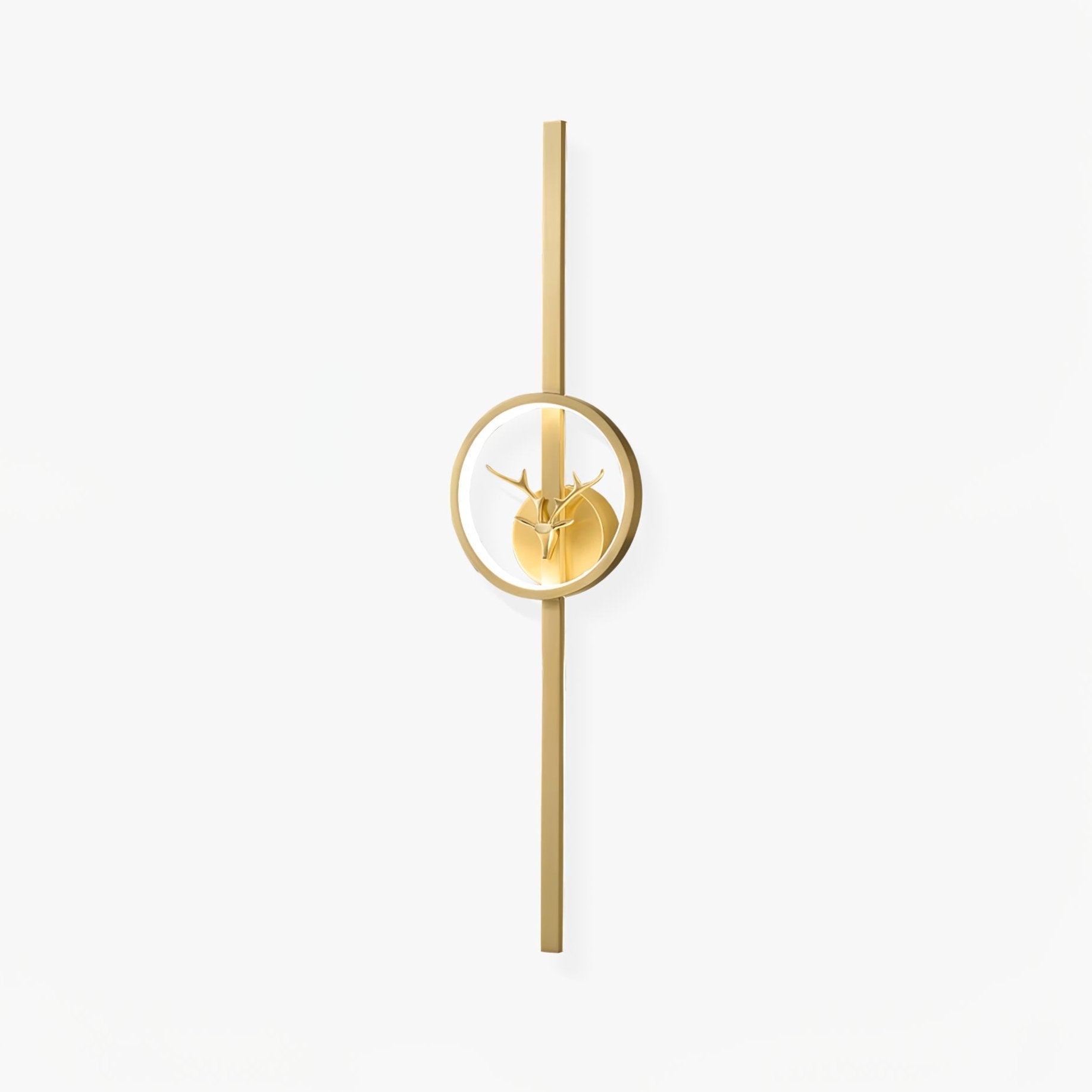 Modern Decorative Deer Brass Wall Sconce LED Light Fixture for Home Interiors