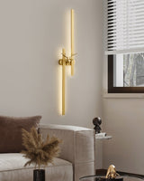 Modern Decorative Deer Brass Wall Sconce LED Light Fixture for Home Interiors