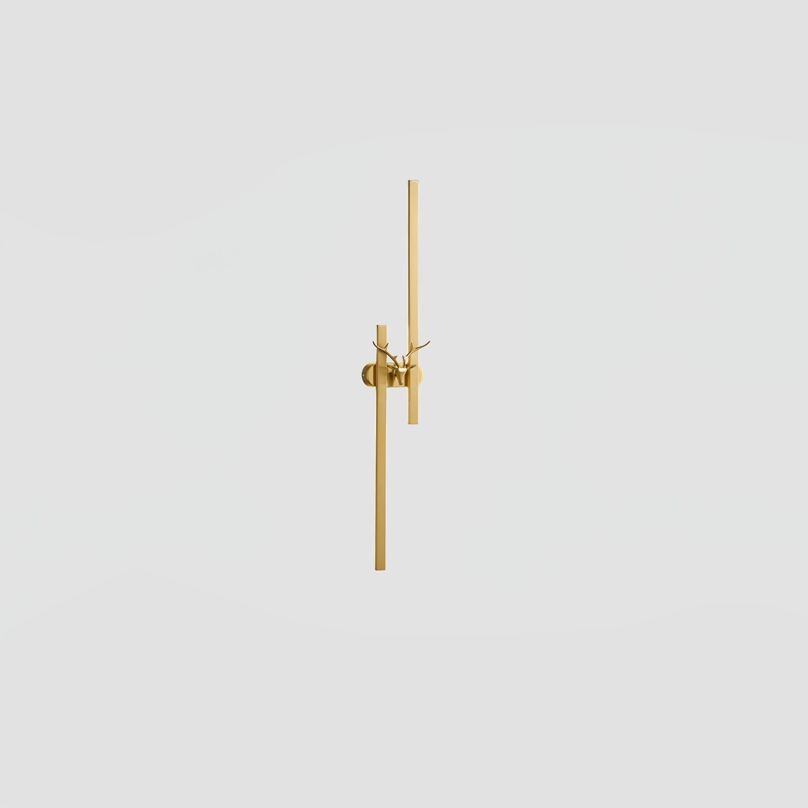 Modern Decorative Deer Brass Wall Sconce LED Light Fixture for Home Interiors