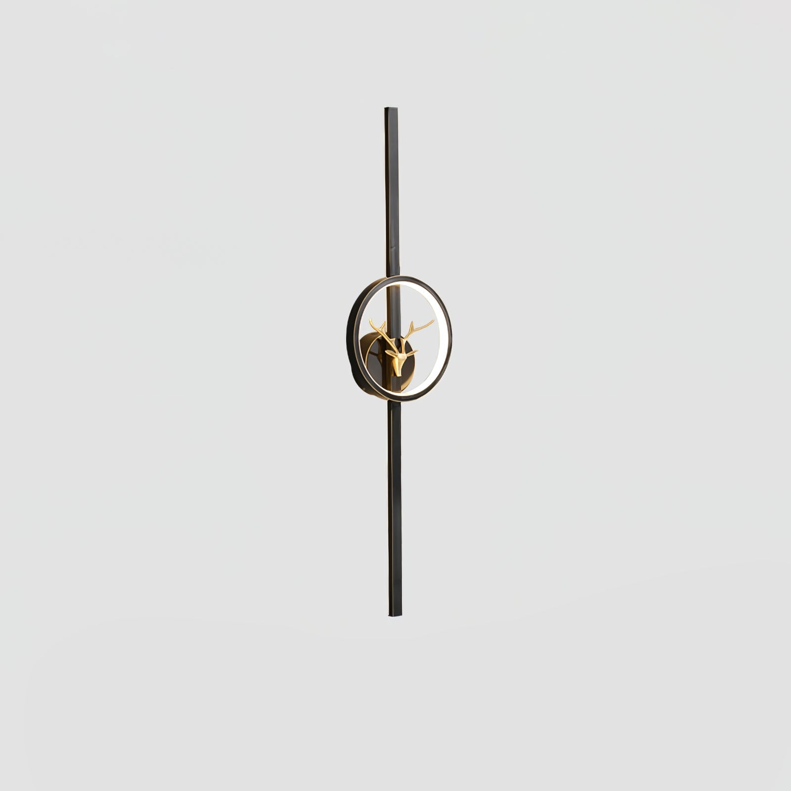 Modern Decorative Deer Brass Wall Sconce LED Light Fixture for Home Interiors