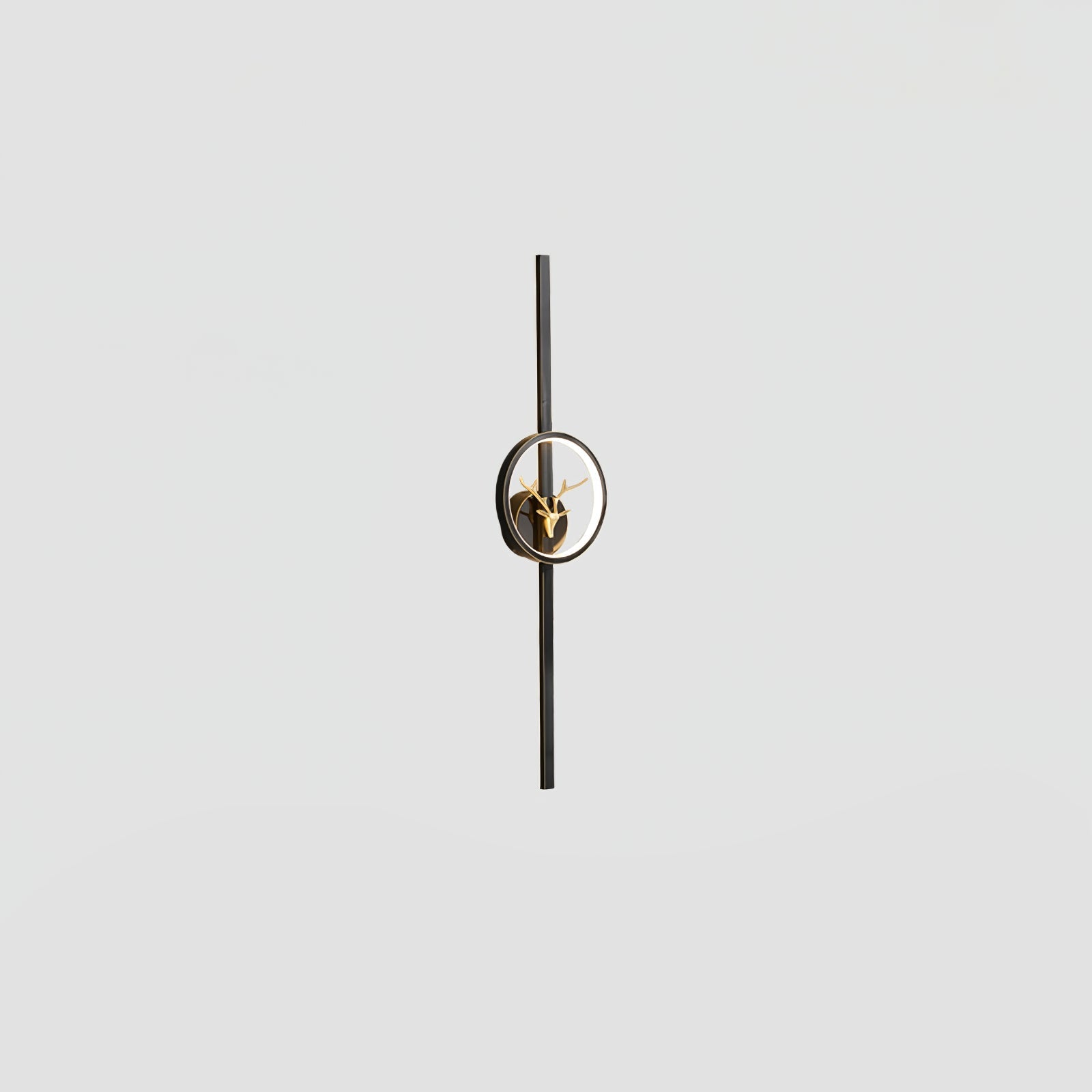 Modern Decorative Deer Brass Wall Sconce LED Light Fixture for Home Interiors