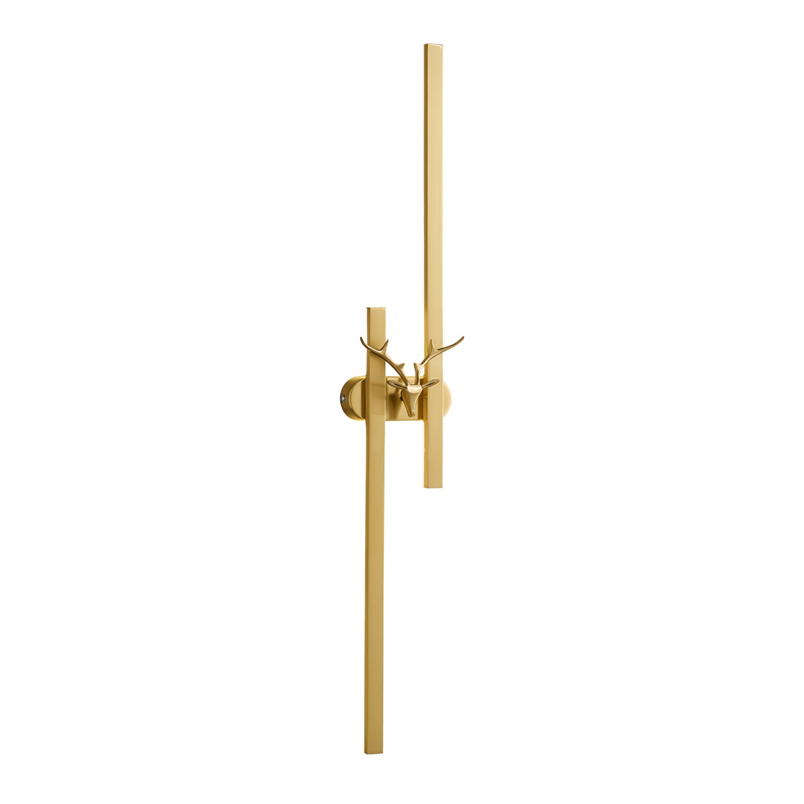 Modern Decorative Deer Brass Wall Sconce LED Light Fixture for Home Interiors
