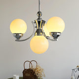 Modern Dewdrop Glass Globe Chandelier Art Deco Pendant Lighting for Living Room