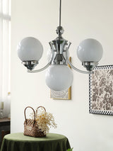 Modern Dewdrop Glass Globe Chandelier Art Deco Pendant Lighting for Living Room