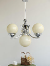 Modern Dewdrop Glass Globe Chandelier Art Deco Pendant Lighting for Living Room